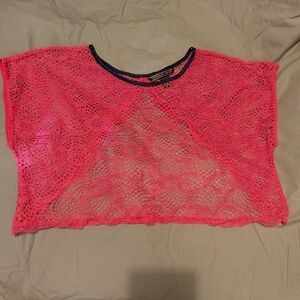 Victoria's Secret Pink Lace Crop Top